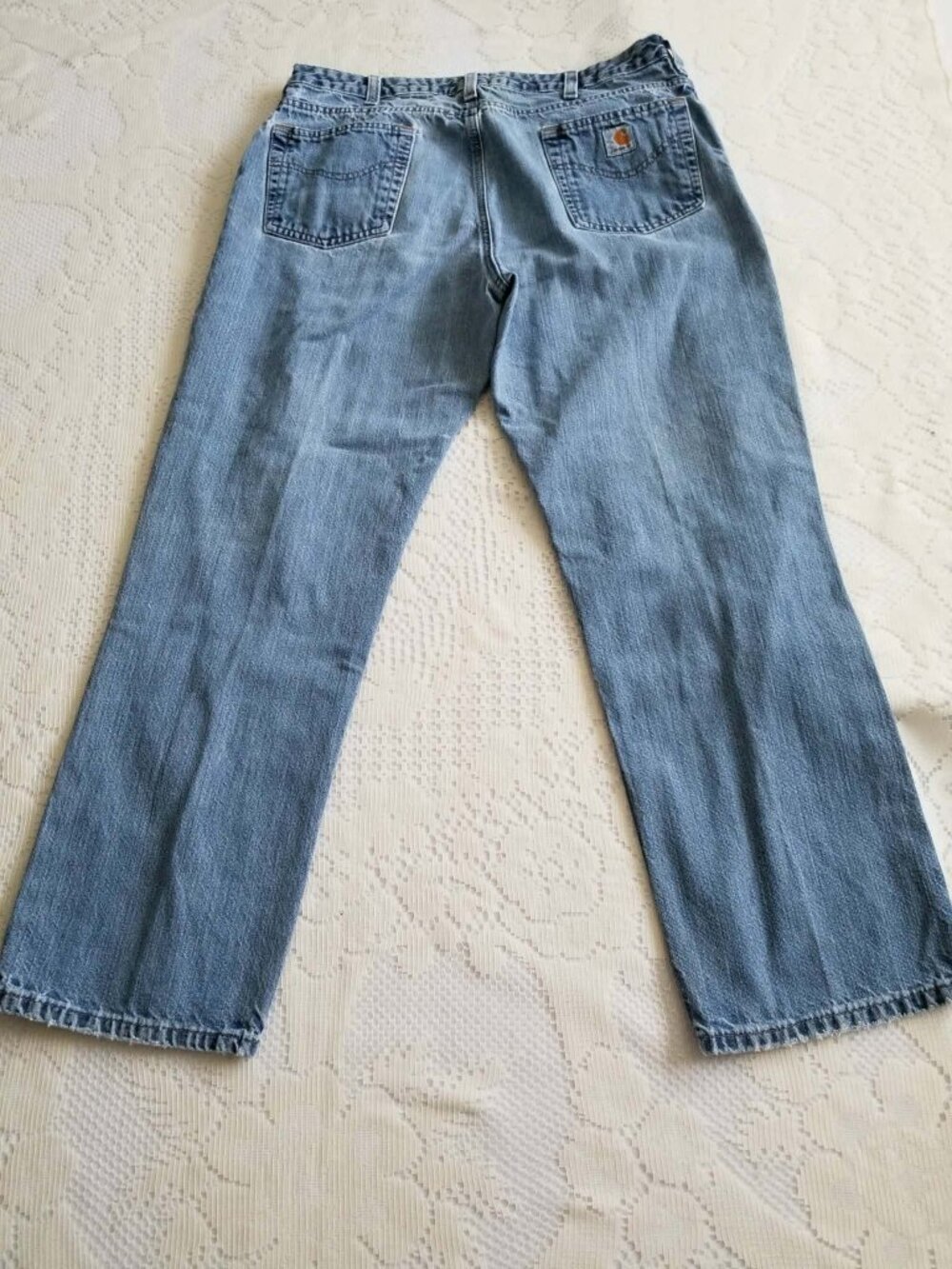 Carhartt Men's Relaxed Fit Jeans Soft Worn-In Denim Workwear Streetwear